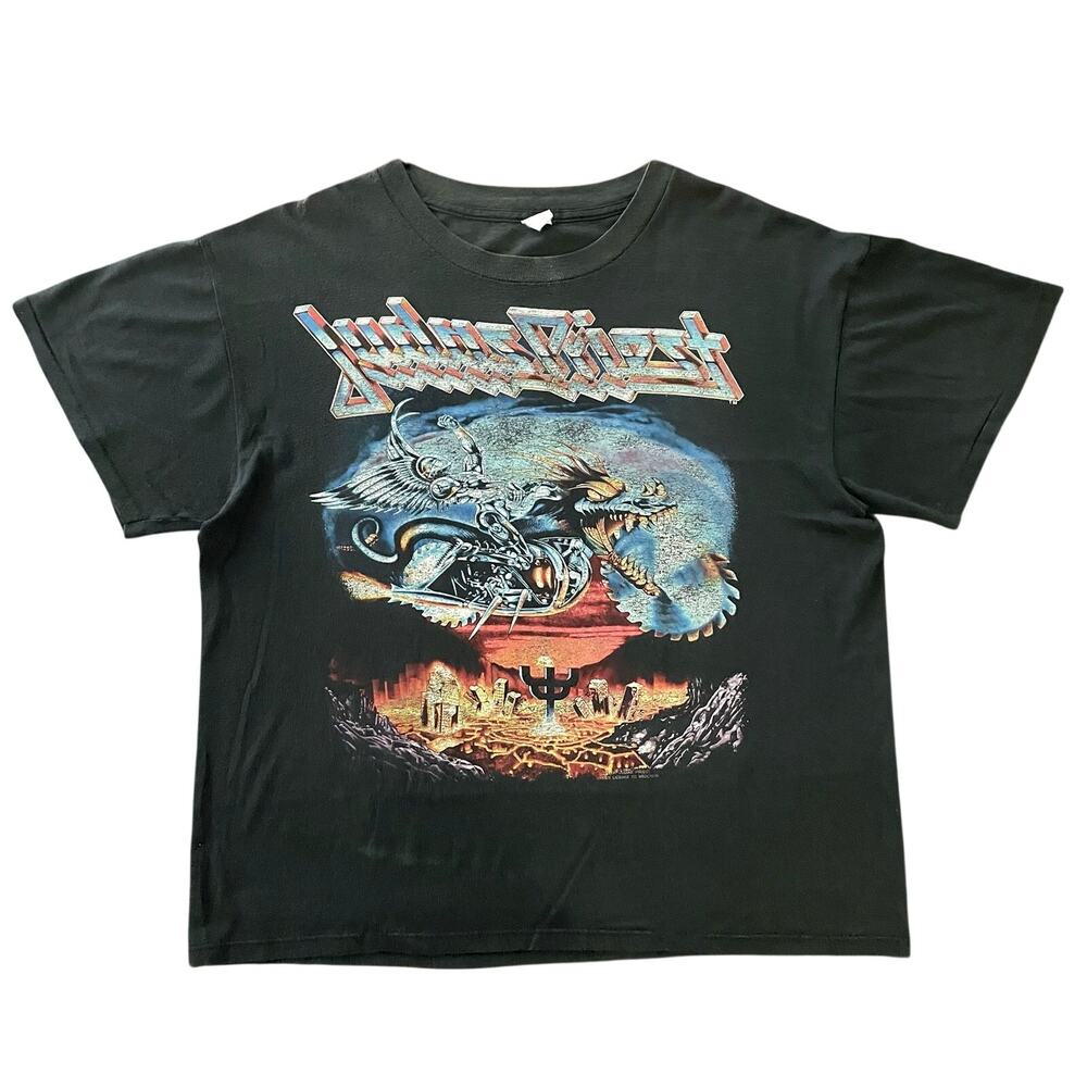 Vtg Judas Priest Painkiller Band Tour Graphic Tee fits M